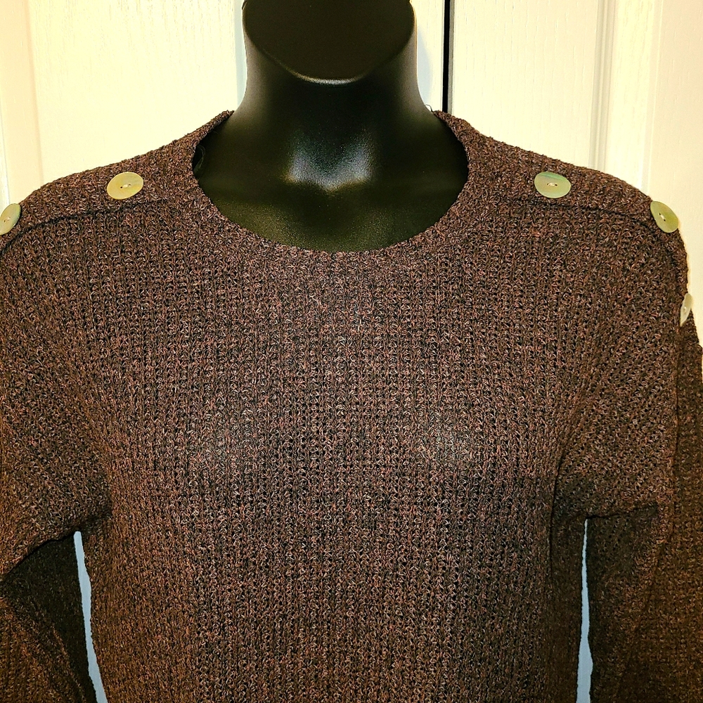 NEW LIST🍁- NWT L.I.F.E Sweater Mauve & Grey Sz L